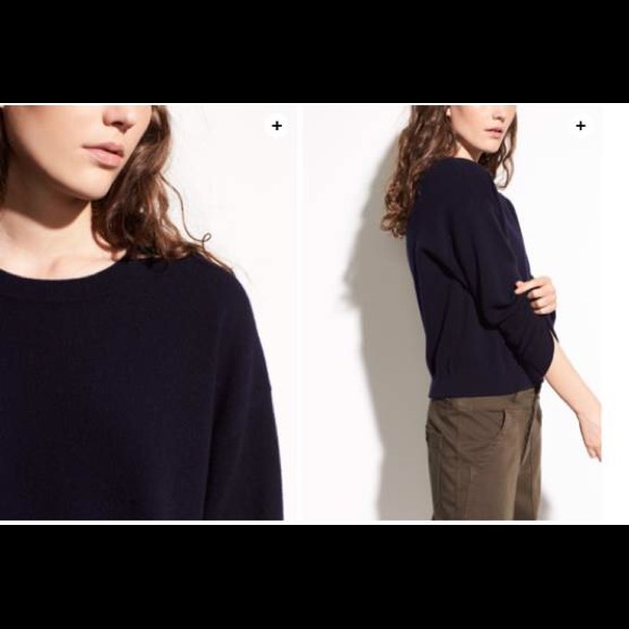 Vince Sweaters - VINCE Double Layer Cashmere & Cotton Crew